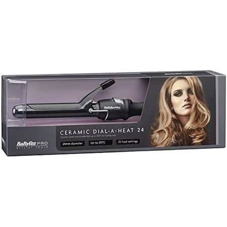 BaByliss PRO Ceramic Dial-a-Heat Tongs 24mm | Precision Curls & Lasting Shine – Salon-Worthy Waves in Minutes!