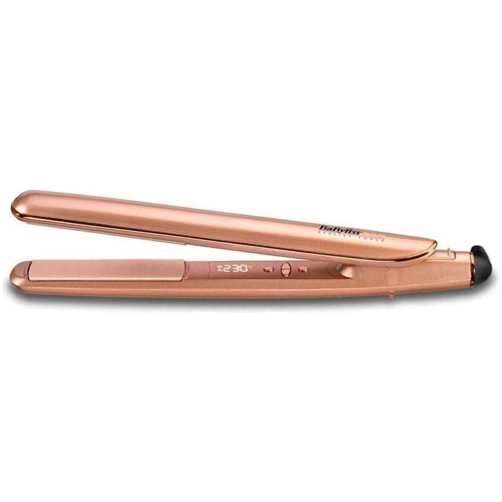 BaByliss PRO Keratin Lustre Straightener Rose Gold | Salon-Quality Smoothness & Shine