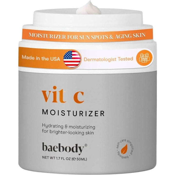 Baebody Vitamin C Moisturiser Face Cream | Brightening & Hydrating Anti-Aging Cream Baebody