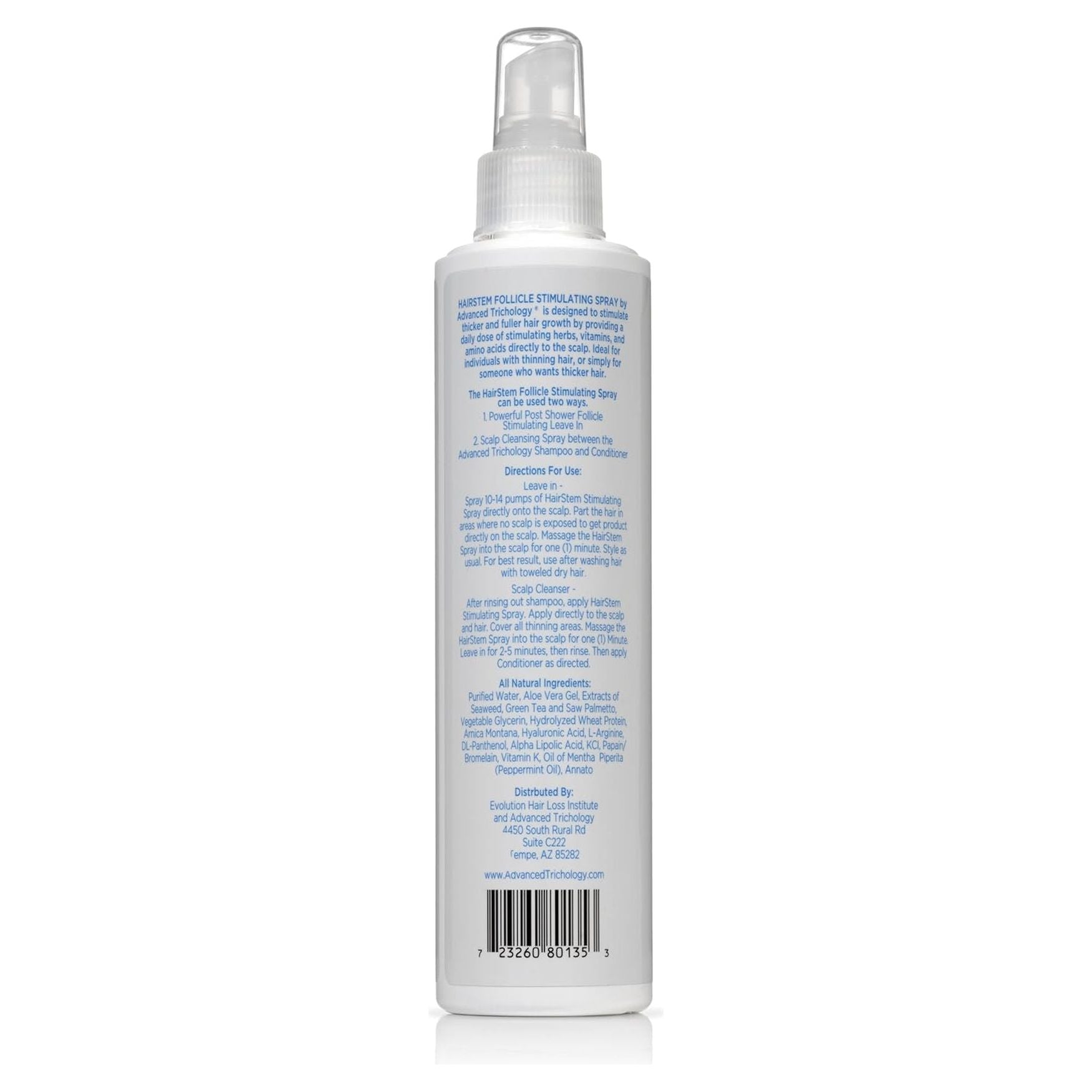 Advanced Trichology HairStem Follicle Stimulating Spray 240ml| DHT Blocker & Scalp Activator for Thicker, Fuller Hair