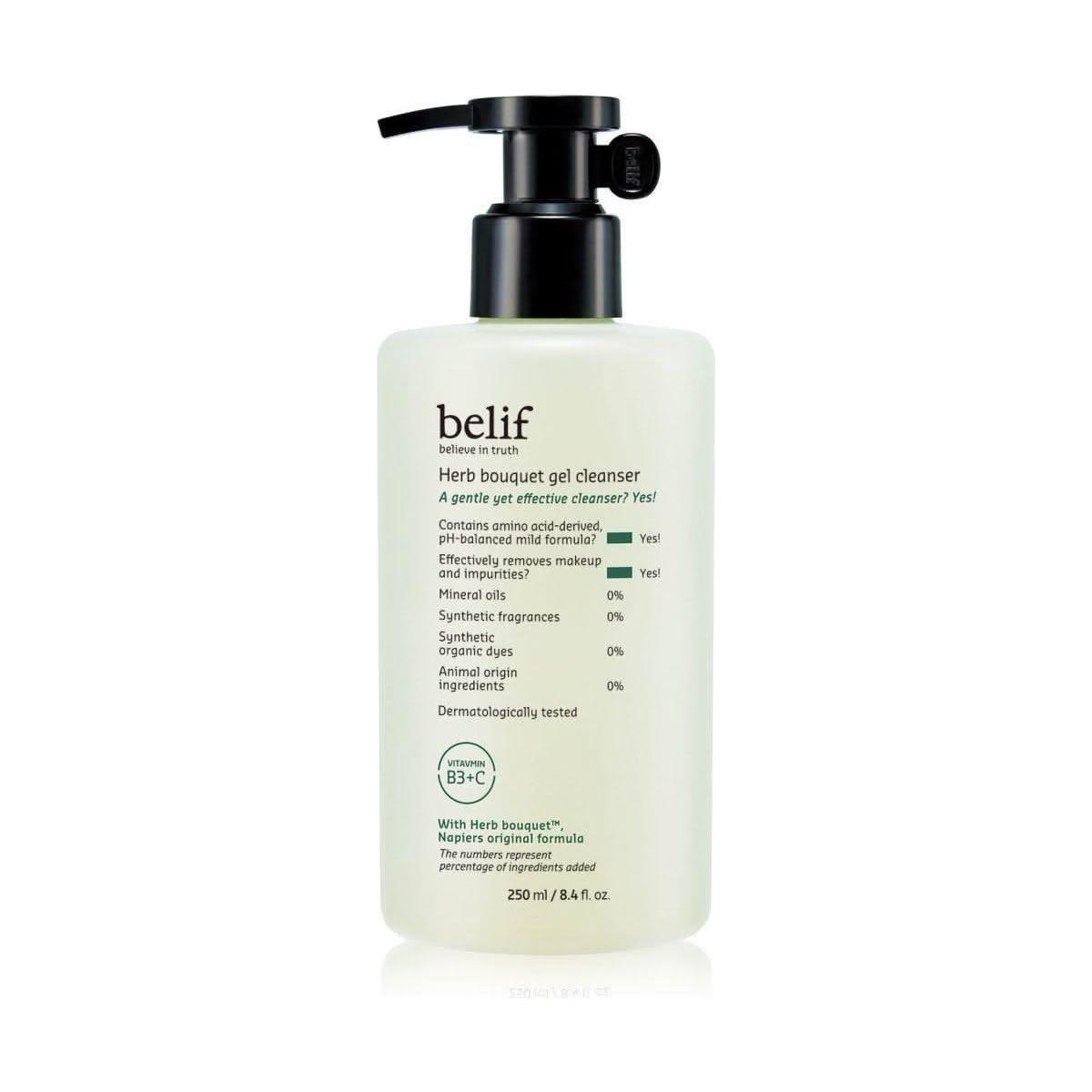 belif Herb Bouquet Gel Cleanser: A Hypoallergenic, pH-Balanced Cleanse for Sensitive Skin