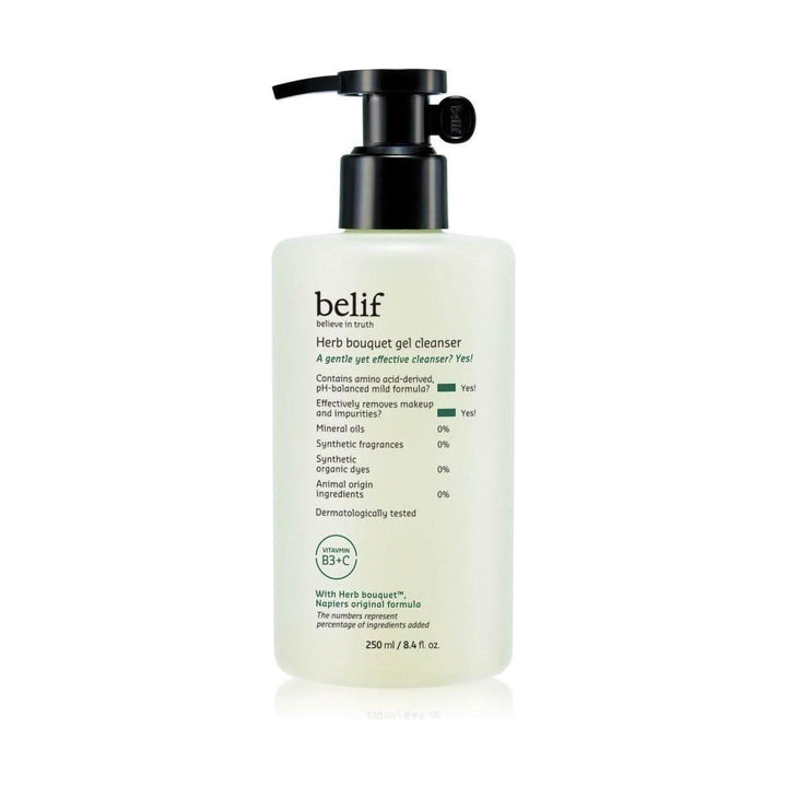 belif Herb Bouquet Gel Cleanser: A Hypoallergenic, pH-Balanced Cleanse for Sensitive Skin