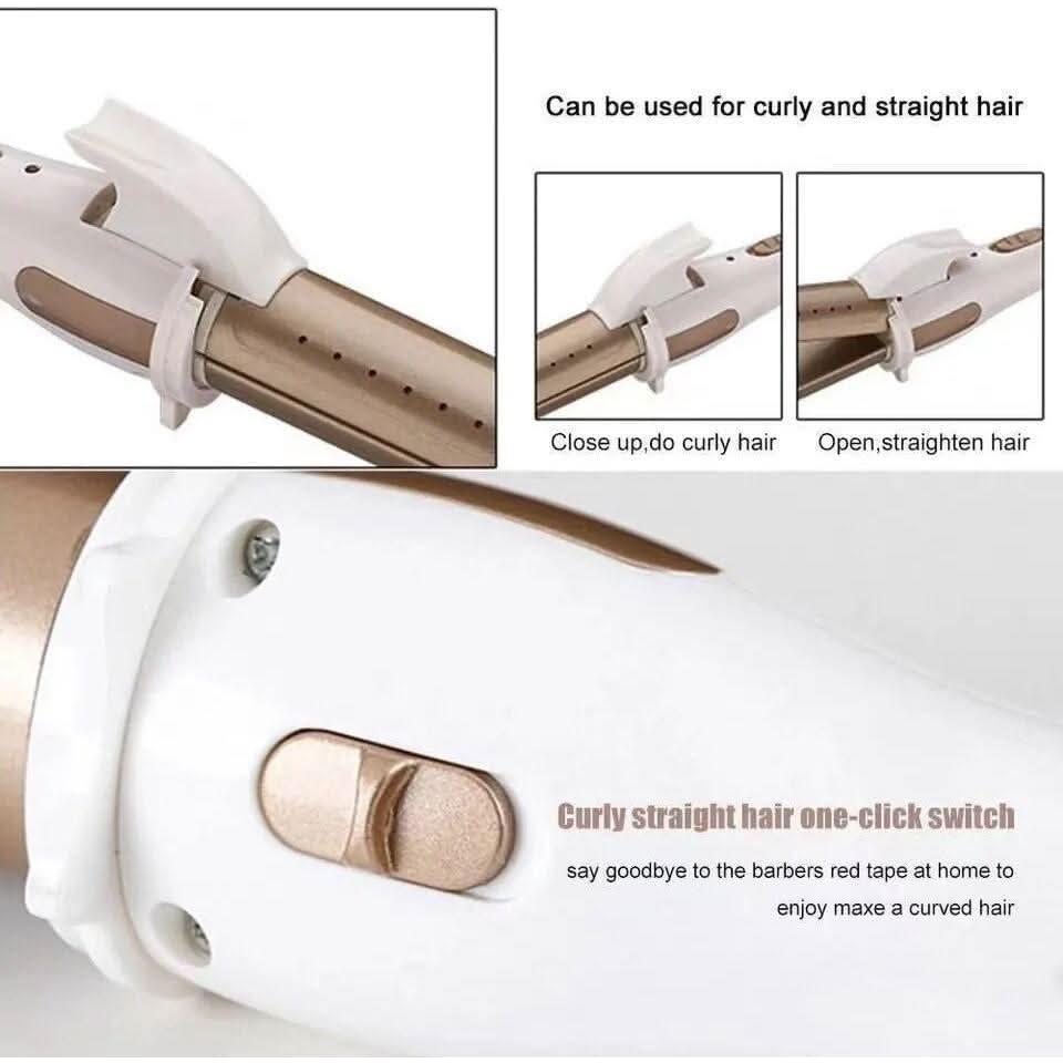 Big Volume 2-in-1 Hair Curler & Straightener - Versatile Styling Roller Too