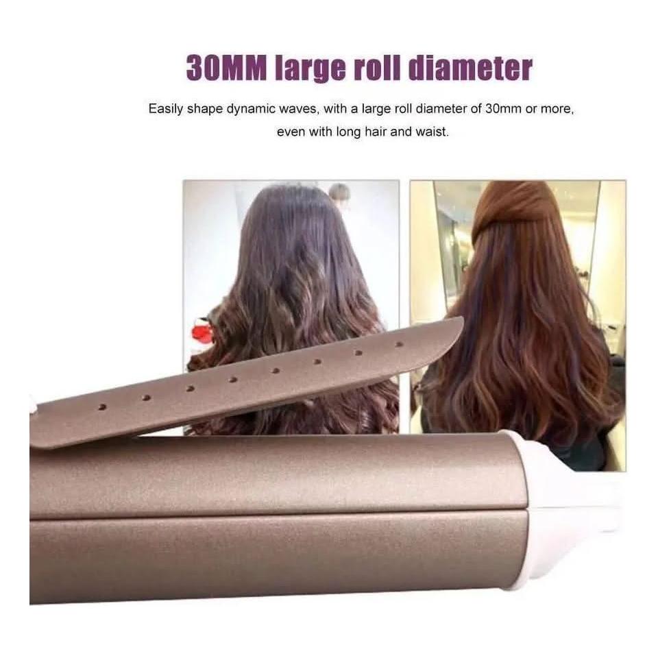 Big Volume 2-in-1 Hair Curler & Straightener - Versatile Styling Roller Too