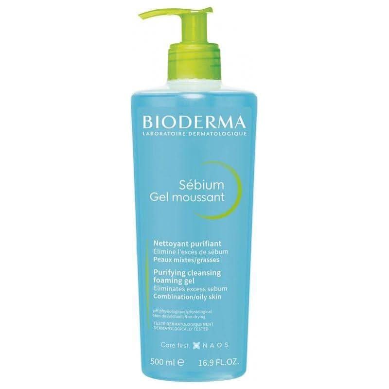 Bioderma Sébium Foaming Gel 500ml | Purify, Balance & Refresh Gentle Yet Powerful Cleansing for Oily & Combination Skin