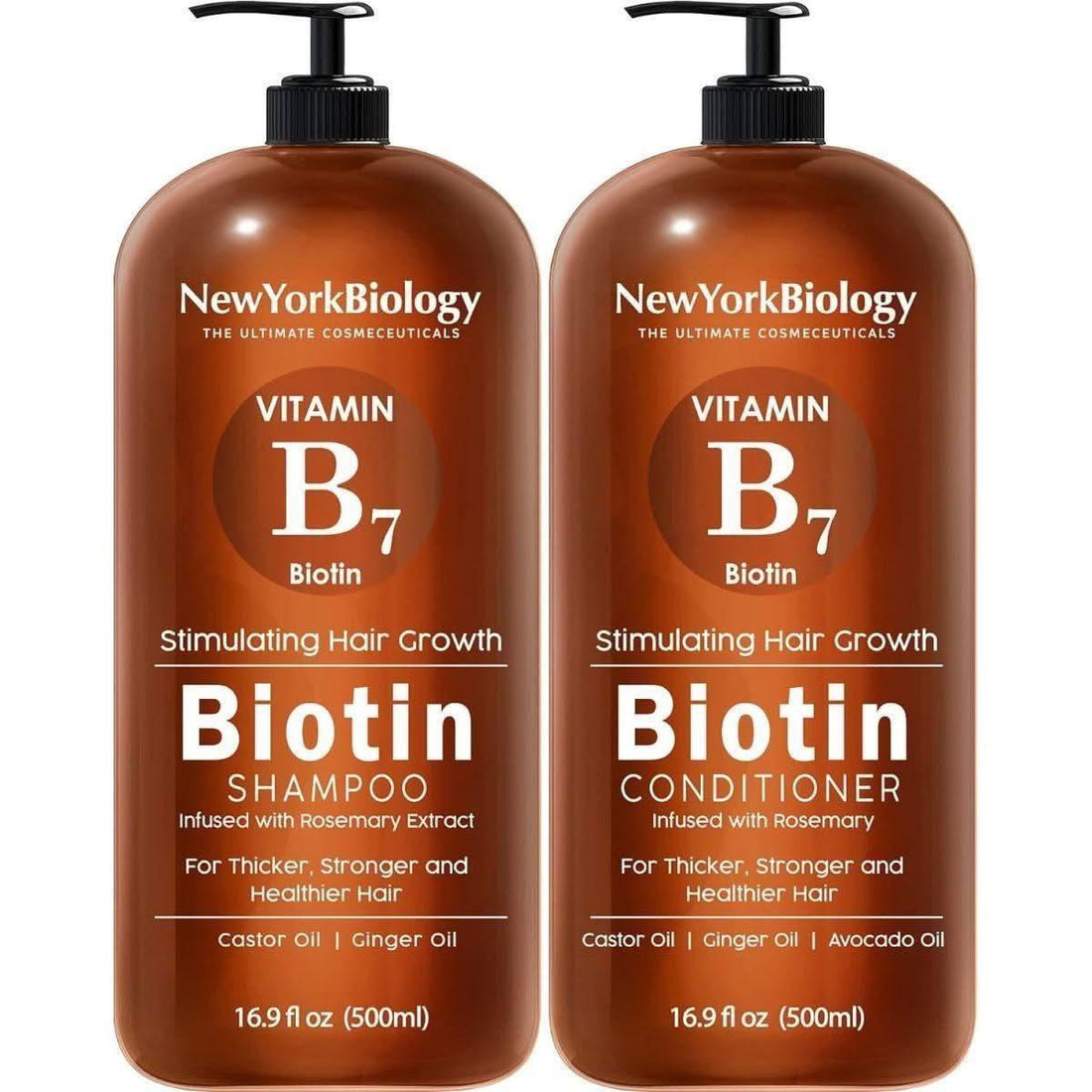 Biotin Shampoo and Conditioner Set 500ml | Hair Growth & Thinning Hair Solution