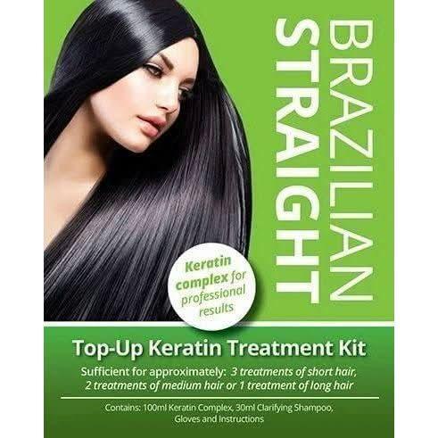 Brazilian Straight Top-Up Keratin Treatment 100ml | Salon-Smooth Hair, Effortlessly at Home