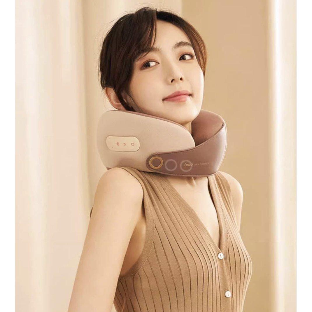 BREO C2 Neck Massager 360° Deep Tissue Massage &Heat Therapy | Cordless Neck Relief for Daily Use