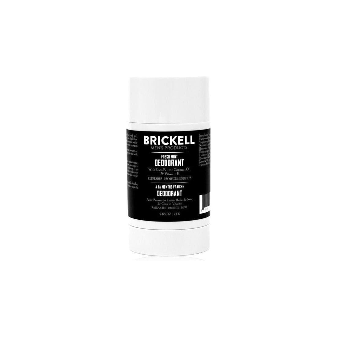 Brickell Fresh Mint Deodorant 75g | Natural, Aluminum-Free Odor Protection Brickell
