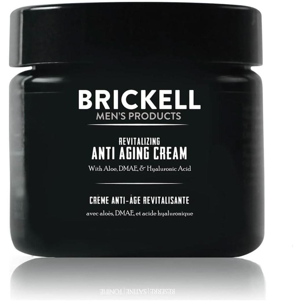 Brickell Men's Revitalizing Anti-Aging Cream | Polish Your Way to Firmer, Younger-Looking Skin