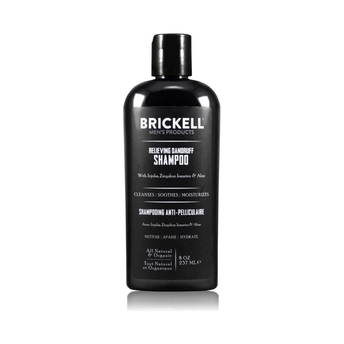 Brickell Relieving Dandruff Shampoo 237ml | Soothing Anti-Dandruff Formula for Men Brickell