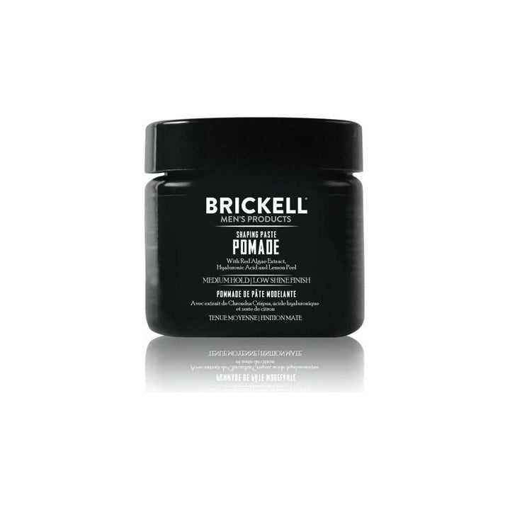 Brickell Shaping Paste Pomade 59ml | Medium Hold & Low Shine for Natural Styling Brickell