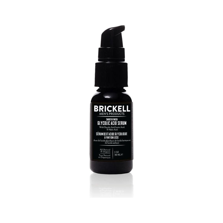 Brickell Smooth Finish Glycolic Acid Serum 29ml | Exfoliating AHA Formula for Radiant Skin Brickell