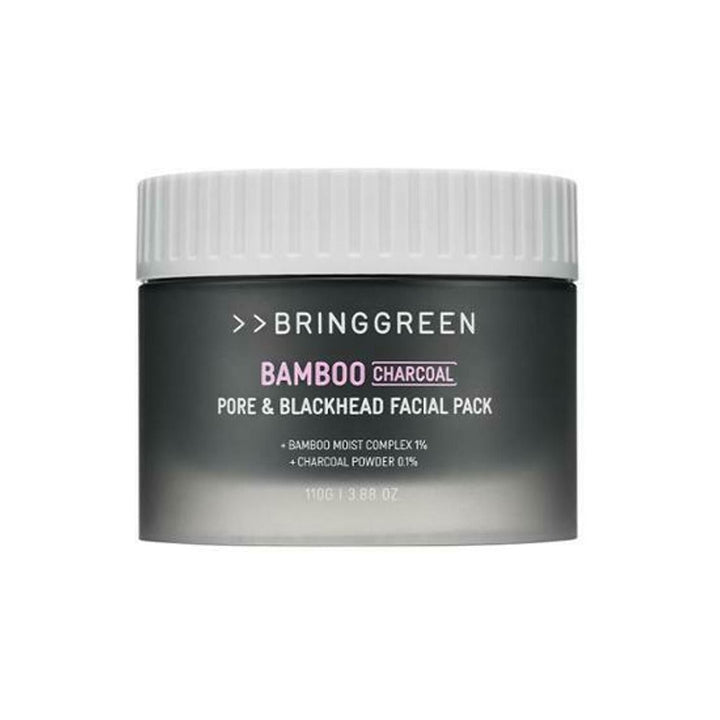 BRINGGREEN Bamboo Charcoal Pore & Blackhead Facial Pack | Deep Detox & Blackhead Control