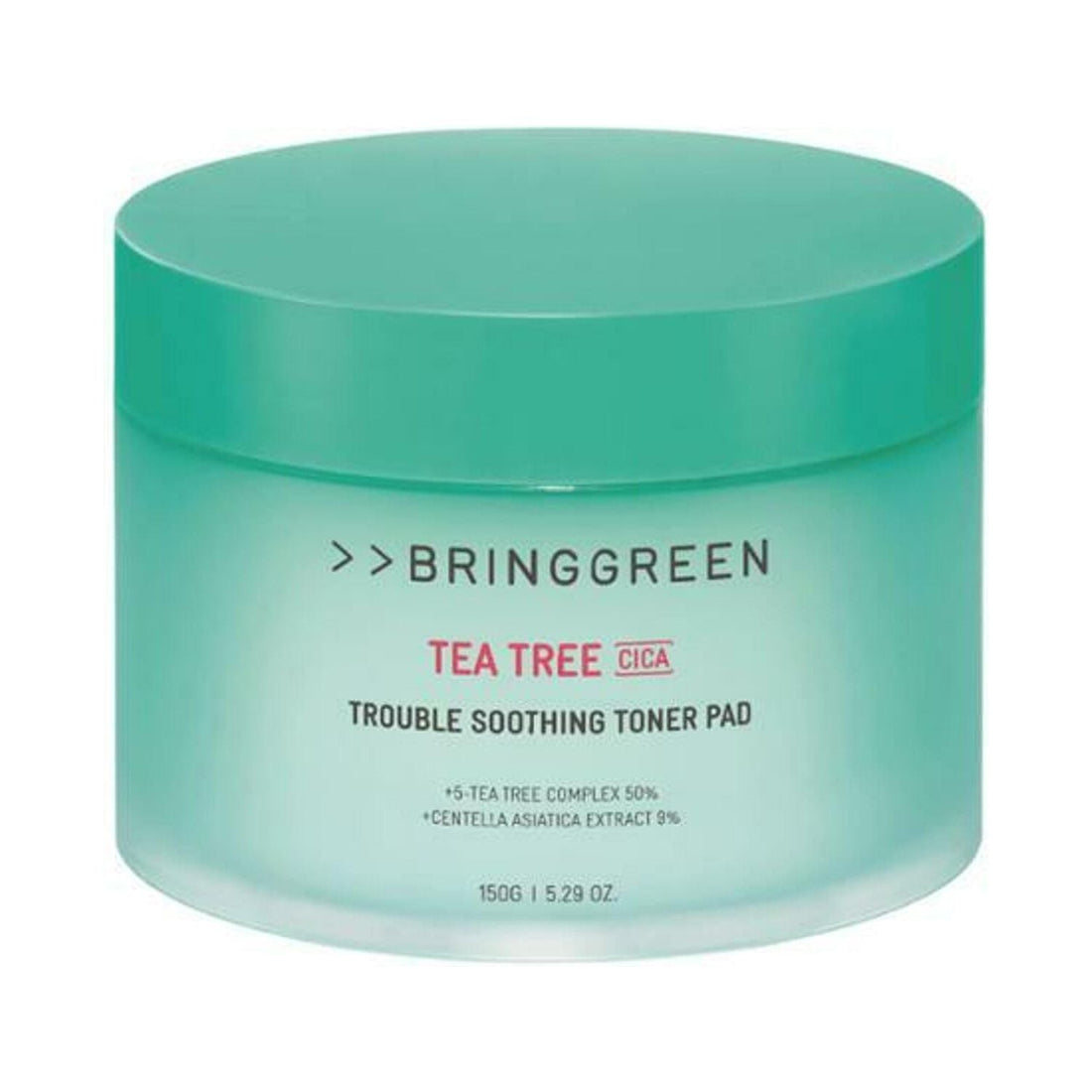 BRINGGREEN Tea Tree Cica Trouble Soothing Toner Pad 90 Pads | Acne Care & Oil Control BRINGGREEN