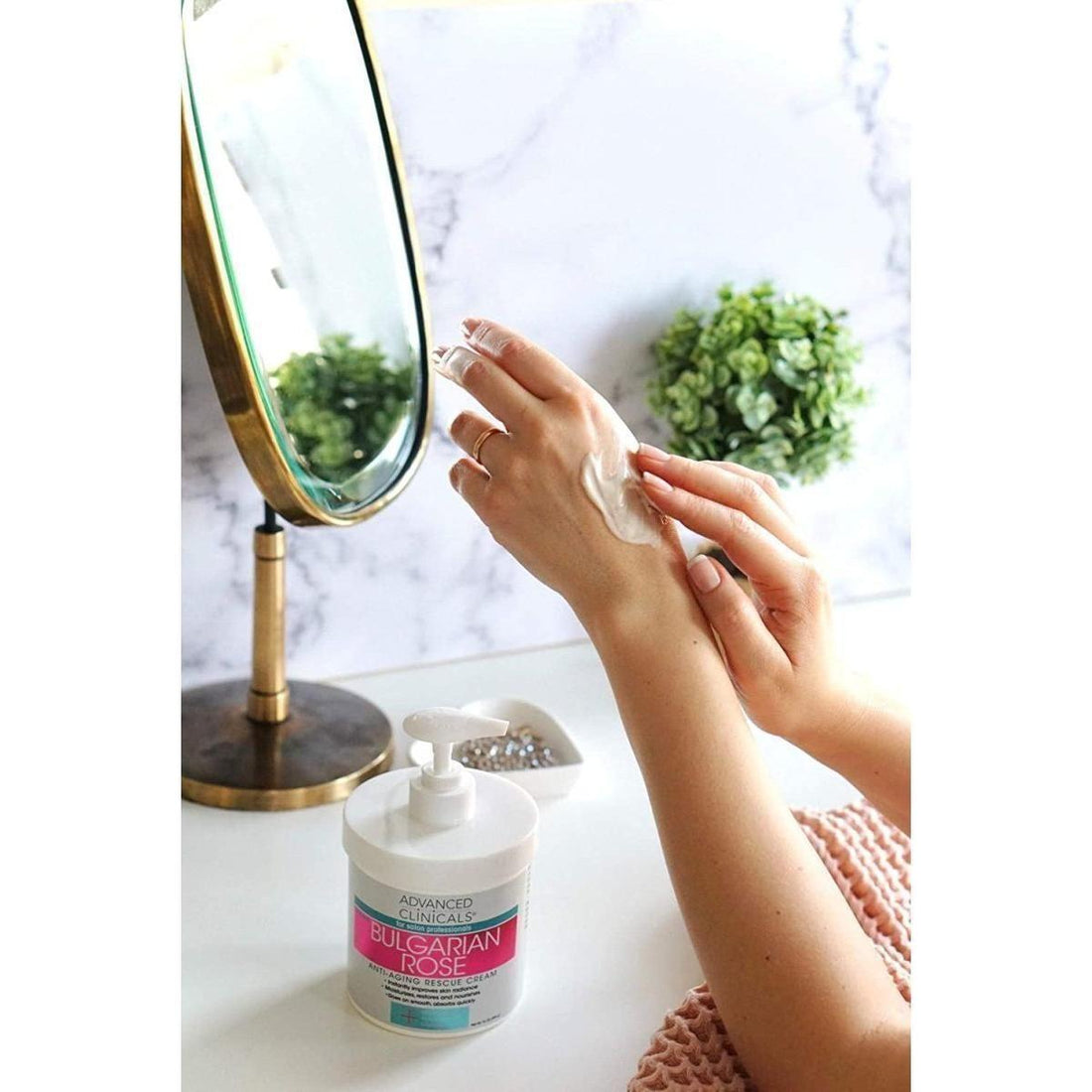 Advanced Clinicals Bulgarian Rose Anti-Aging Rescue Cream - 473g Advanced Clinicals