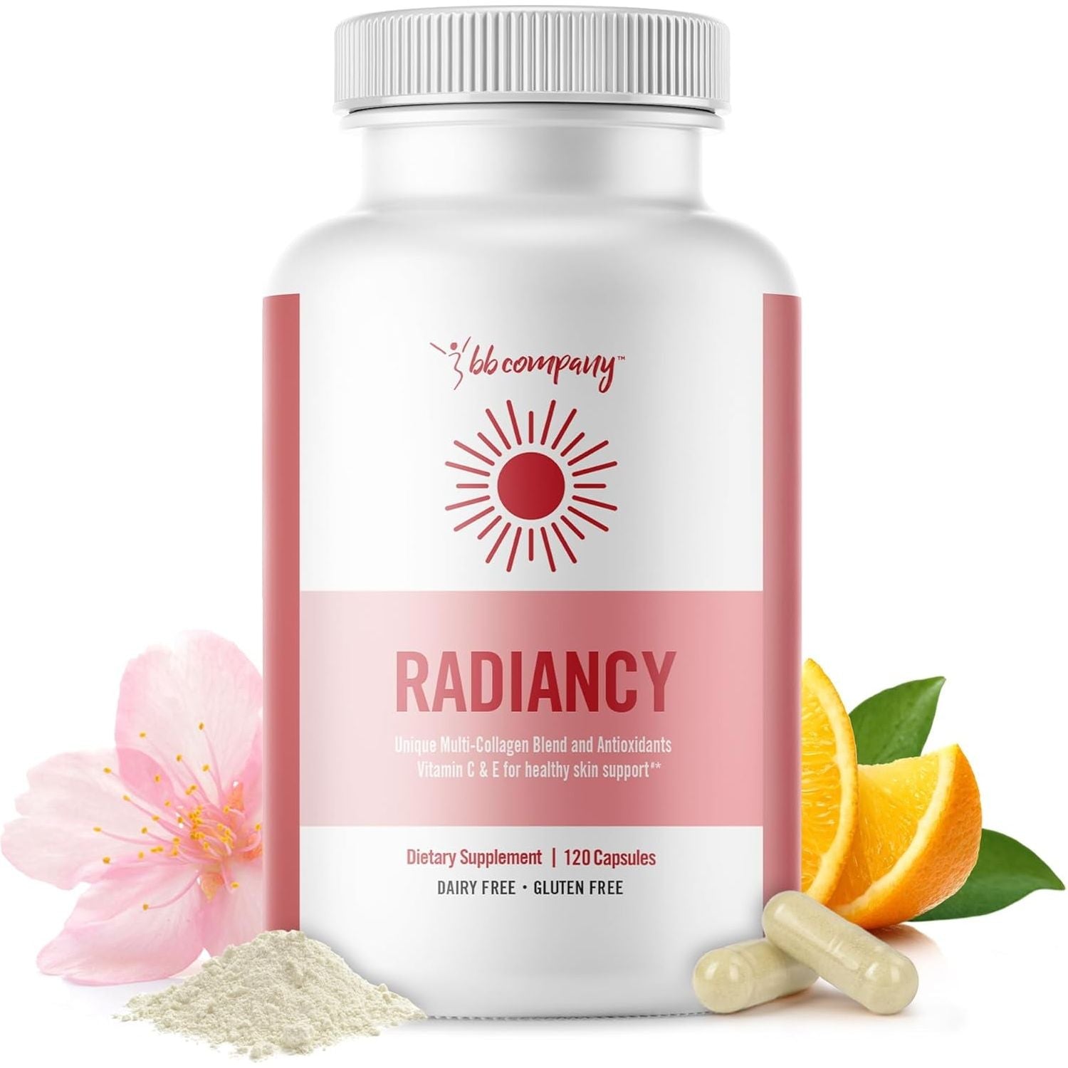 BB Company Radiancy - Cherry Flavor (120 Capsules) | Feminine Wellness, Vaginal Health & Collagen Support