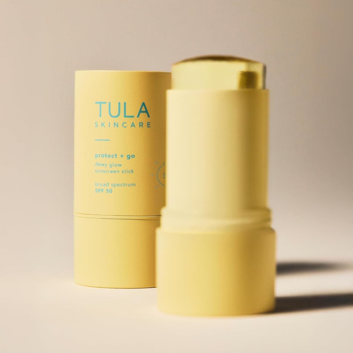 TULA SKINCARE Protect + Go Dewy Glow Sunscreen Stick - 96g | SPF Protection with a Radiant Finish