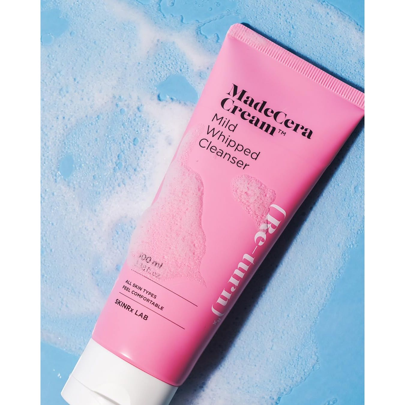 BEISIKS SKINRxLAB MadeCera Cream Mild Whipped Cleanser 100ml | Hydrating, Pore-Tightening Daily Face Wash