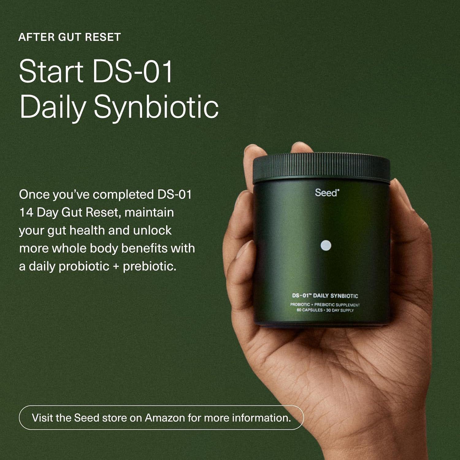 Seed DS-01? 14-Day Gut Reset - 28 Capsules | Rapid Gut Relief & Microbiome Support