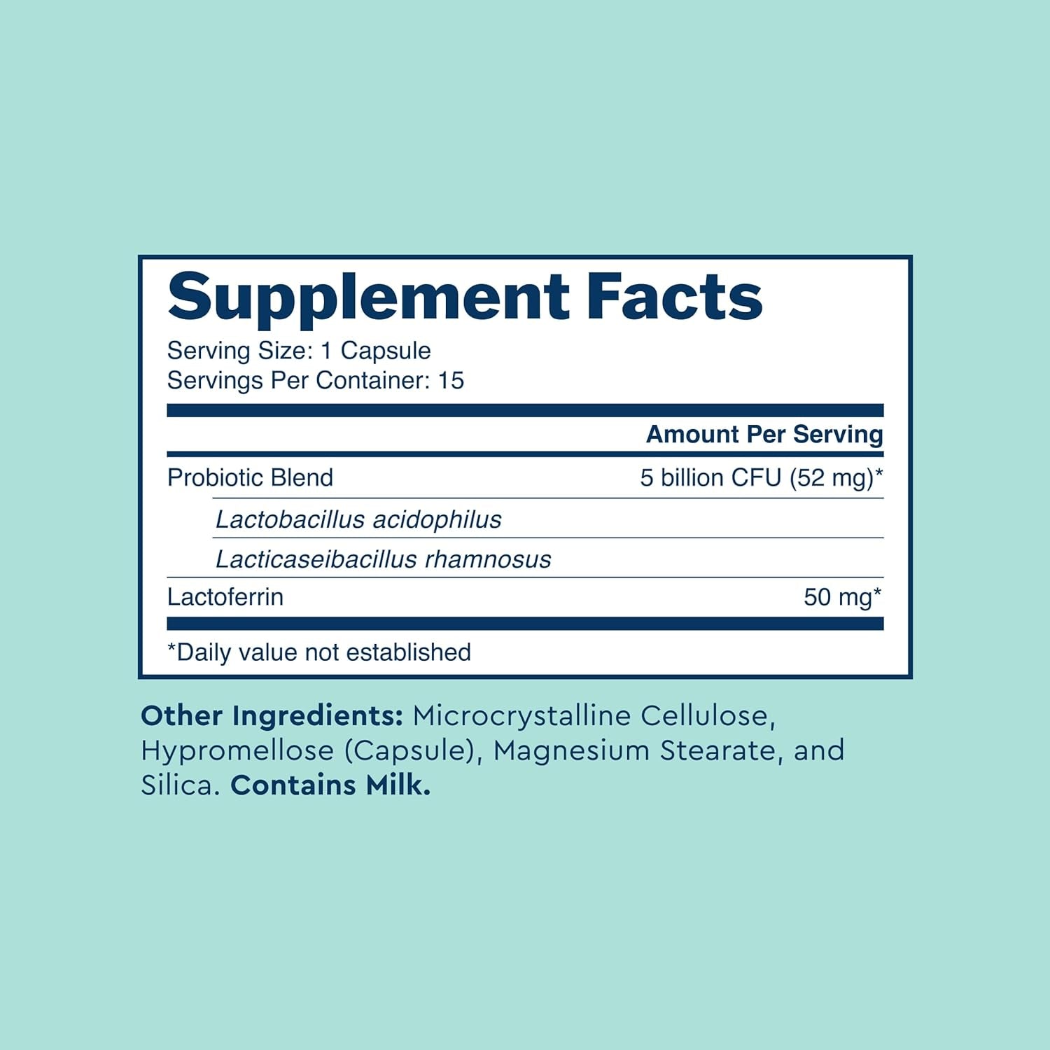 Uqora Promote 15 Capsules | Probiotic Vaginal Health Support with Lactoferrin & Lactobacillus Strains