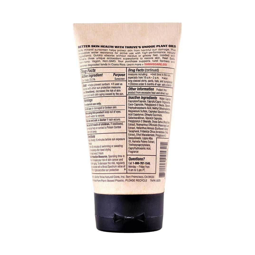 Thrive BodyShield SPF 50 Mineral Sunscreen 170g | Reef-Safe, Regenerative Plant-Powered Sun Protection
