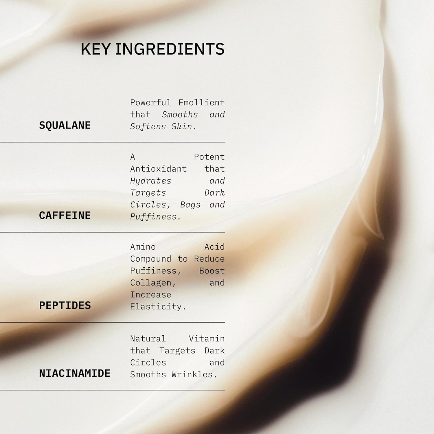 Chaddy Silky Eye Serum 15ml | Brightening, Depuffing & Hydrating Under-Eye Treatment with Caffeine & Peptides