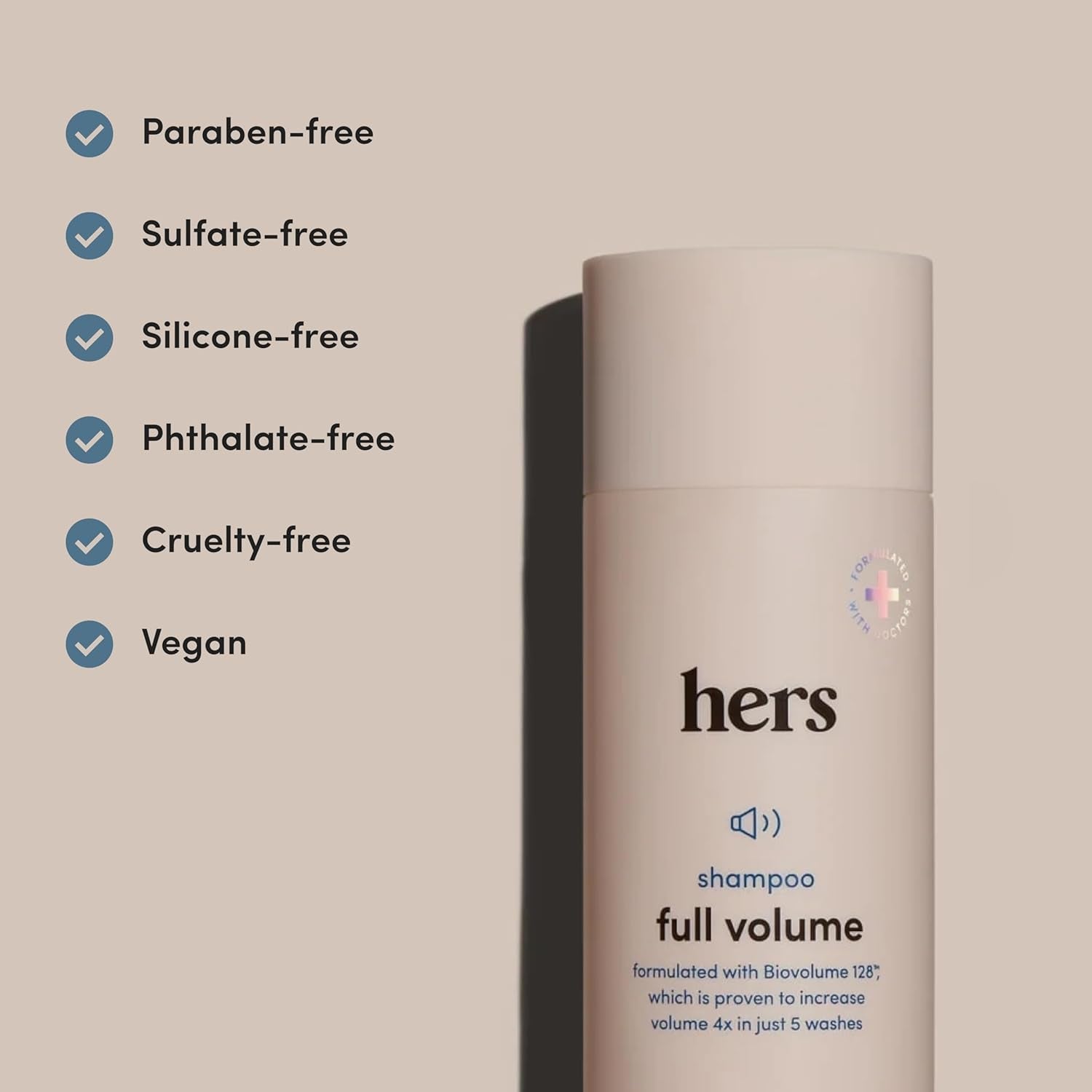 Hers Full Volume Shampoo 2-Pack | Root-Lifting Formula for Fine & Limp Hair
