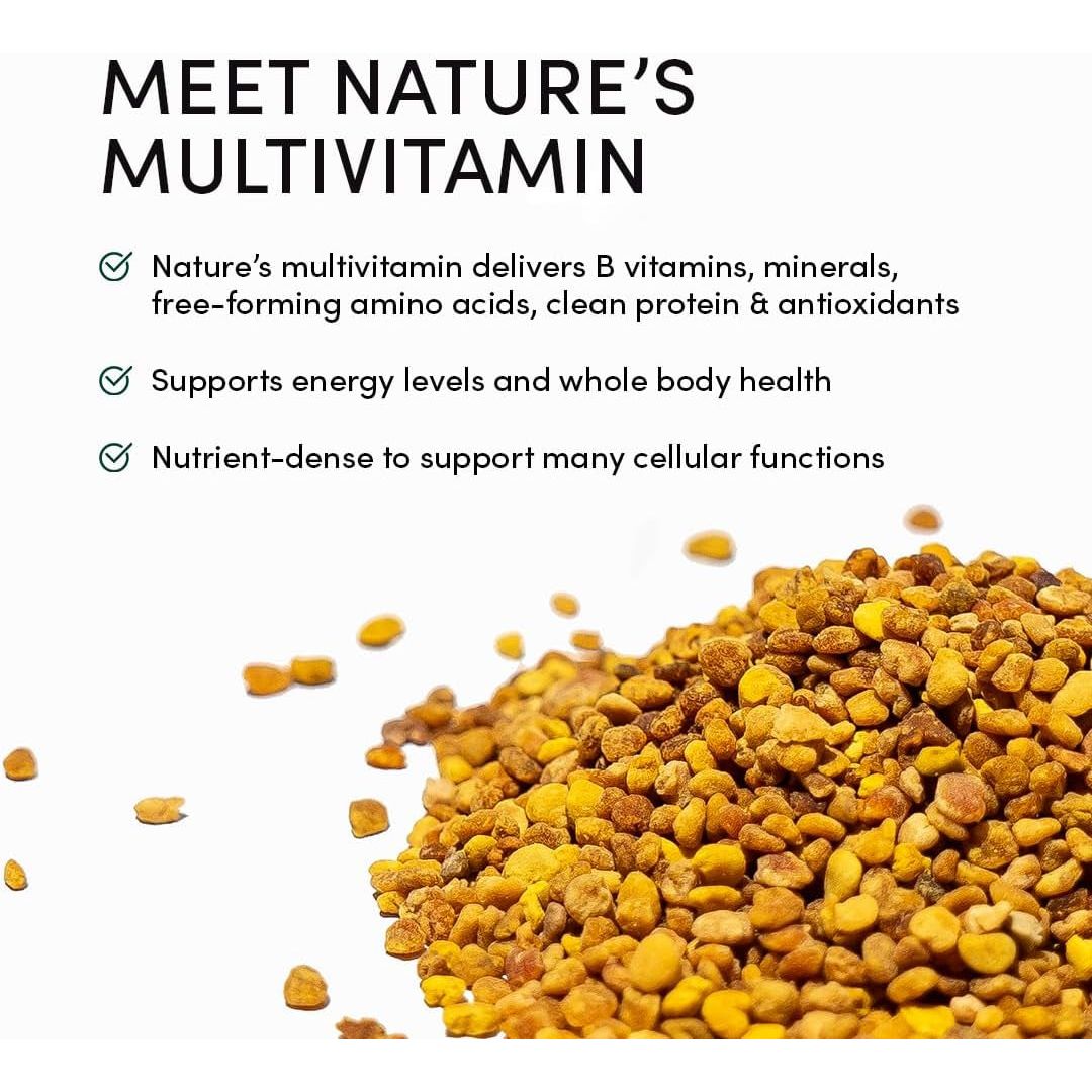Beekeeper's Naturals Bee Pollen - 150g | Nature’s Multivitamin for Energy & Recovery