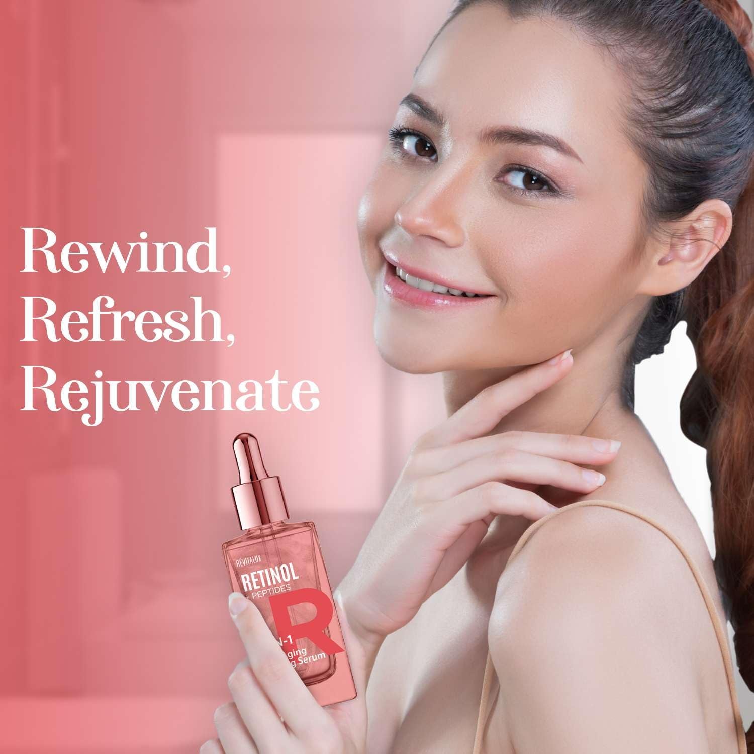 RevitaLux Retinol & Peptides 2-in-1 Anti-Aging Priming Serum – 60ml |The K-Beauty Power Duo for Firm, Smooth & Makeup-Ready Skin