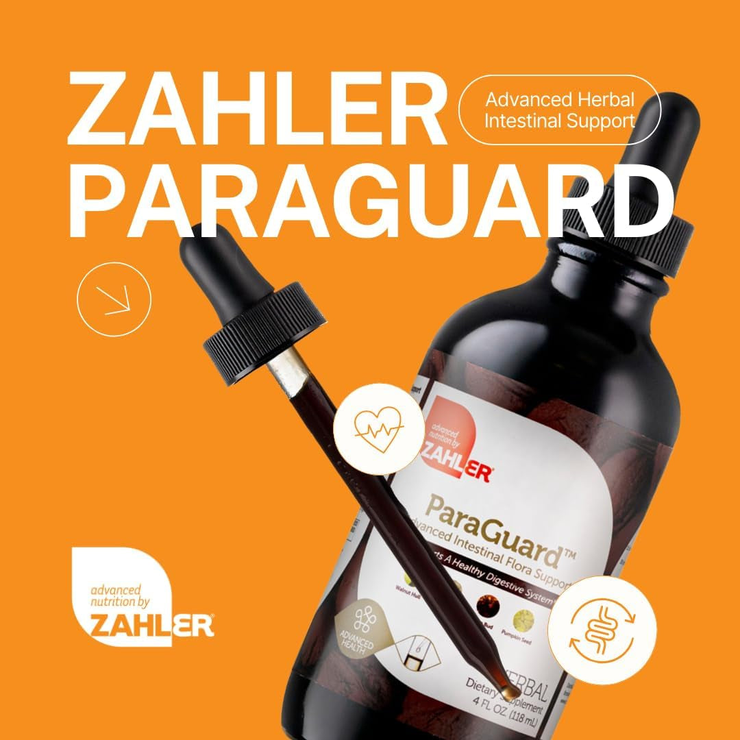 Zahler ParaGuard Liquid Drops – 118ml | Advanced Intestinal & Digestive Support with Wormwood & Herbal Cleanse Formula