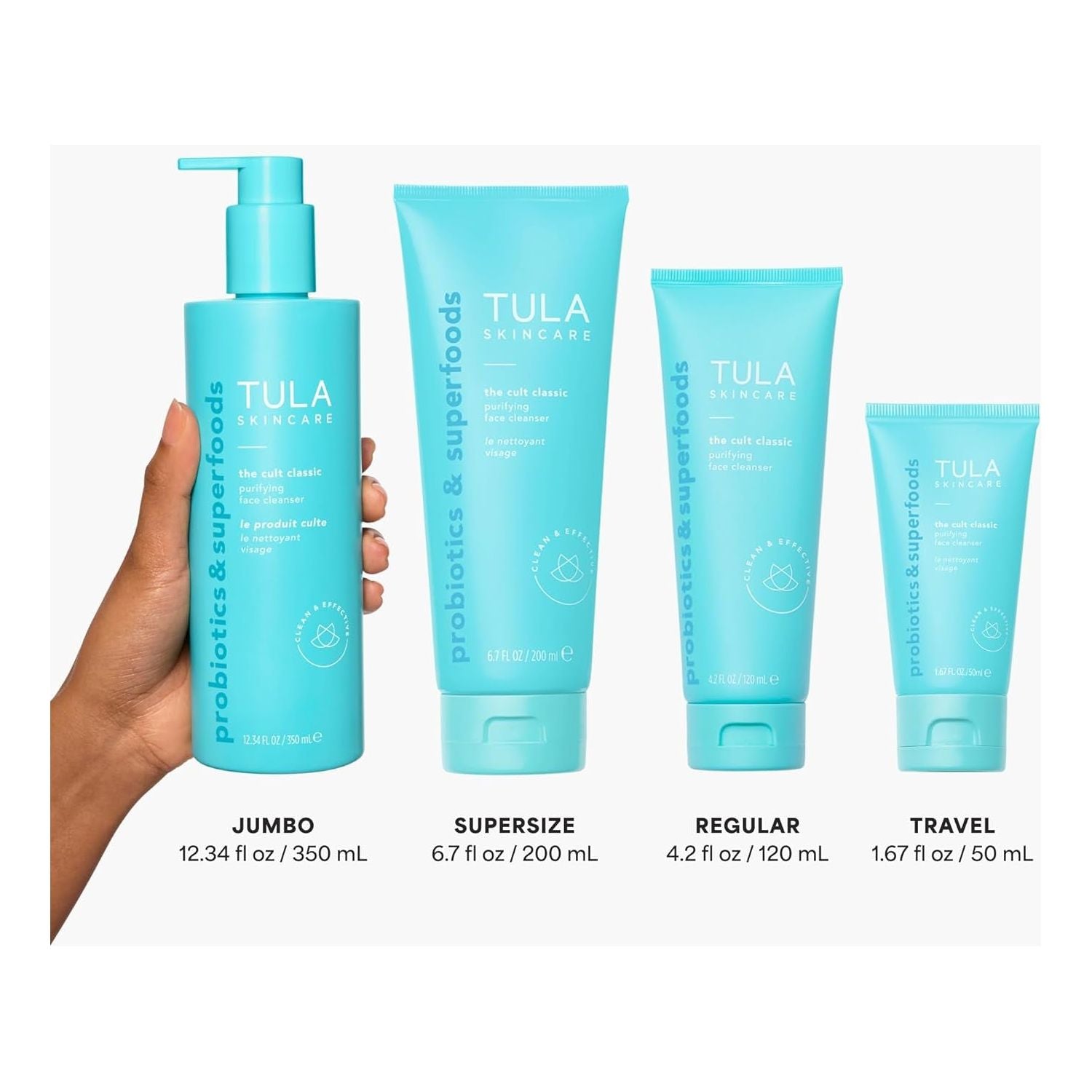 TULA SKINCARE The Cult Classic Purifying Face Cleanser - 124ml | Probiotic-Powered Deep Clean