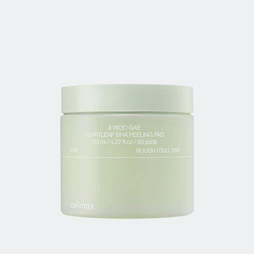 celimax JI WOO GAE Heartleaf BHA Peeling Pad 50 Pads Gentle Exfoliation & Sebum Control for Smooth, Clear Skin