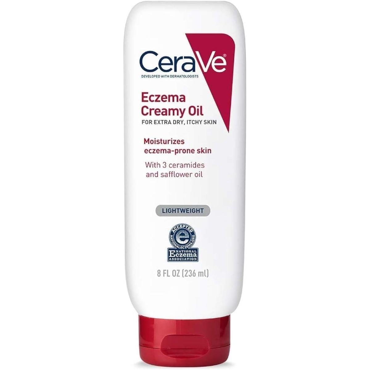 CeraVe Eczema Relief Creamy Oil | Soothing Hydration for Dry, Itchy Skin