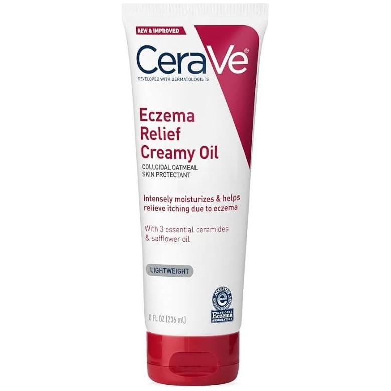 CeraVe Eczema Relief Creamy Oil | Soothing Hydration for Dry, Itchy Skin