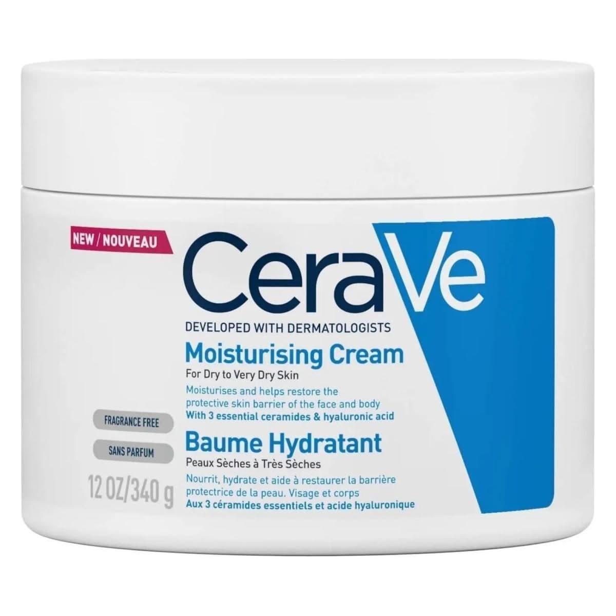 CeraVe Moisturising Cream 340g The dermatologist-loved hero for intense, 24-hour comfort. Your ultimate solution for very dry, sensitive skin.