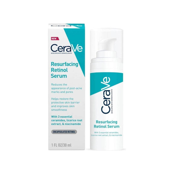 CeraVe Resurfacing Retinol Serum 30ml | Blemish & Post-Breakout Mark Treatment