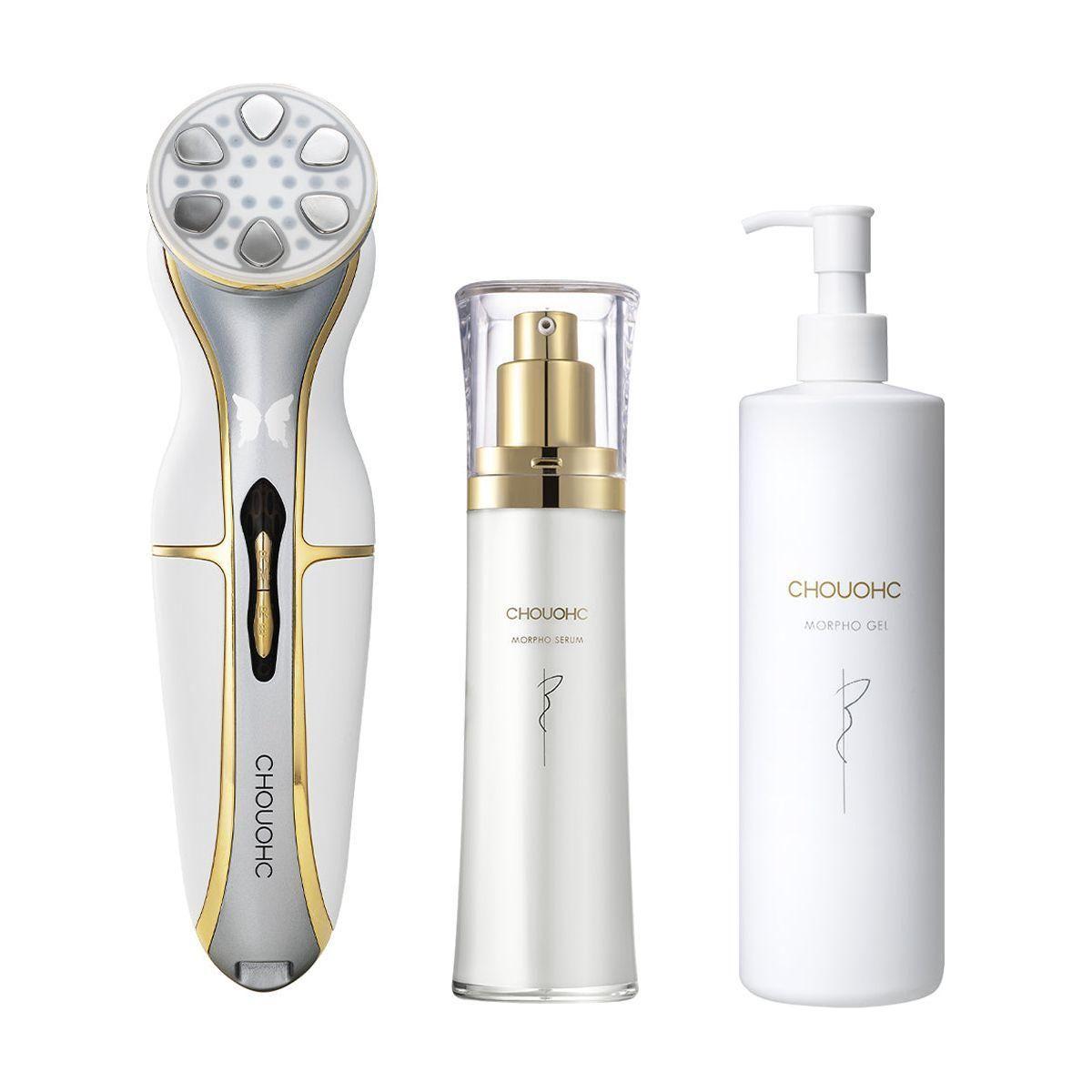 CHOUOHC THE MORPHO Anti-Aging Beauty Device Gel & Serum Set | Advanced RF & EMS Skin Rejuvenation