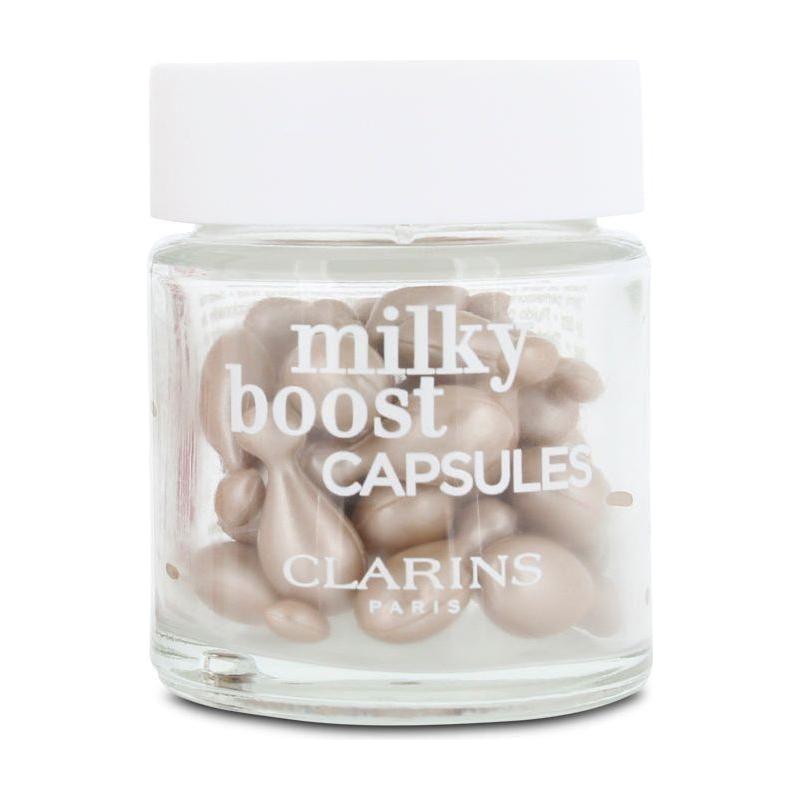 Clarins Milky Boost Capsules Radiance & Nutrition 03 30 Capsules | Natural Radiance & Light Coverage for a Fresh, On-the-Go Glow