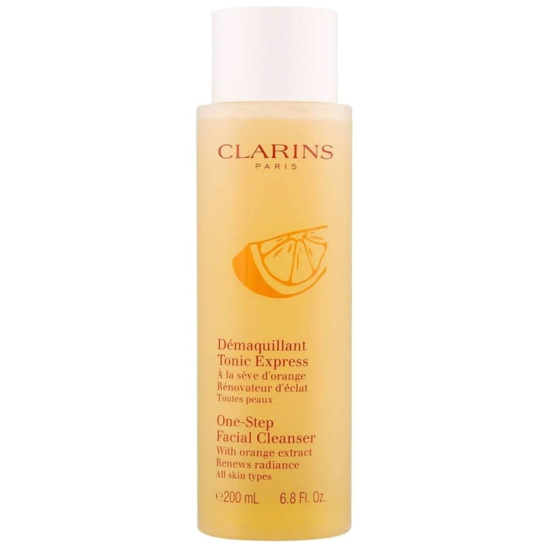 Clarins One-Step Facial Cleanser with Orange Extract 200ml | Gentle Cleanse & Tone in One Step Clarins
