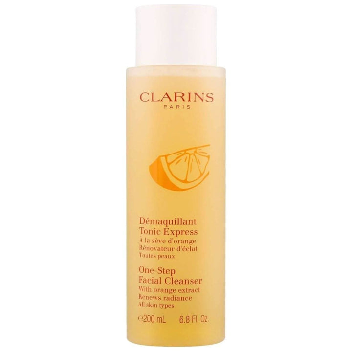 Clarins One-Step Facial Cleanser with Orange Extract 200ml | Gentle Cleanse & Tone in One Step