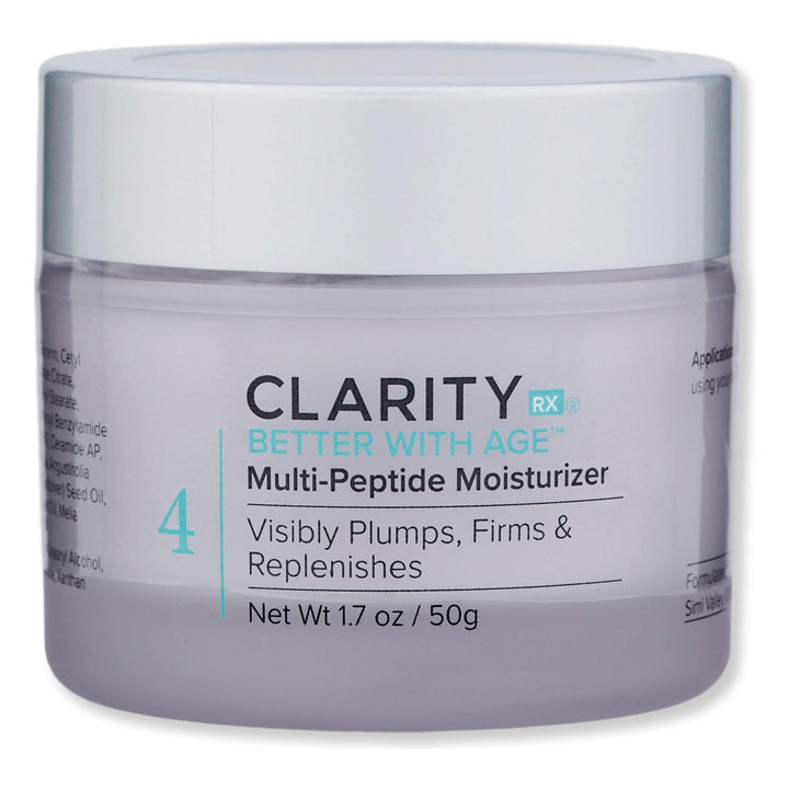 ClarityRx Better With Age Multi-Peptide Moisturizer – 50ml The Ultimate Age-Defying Cream for Lifted, Hydrated & Youthful Skin