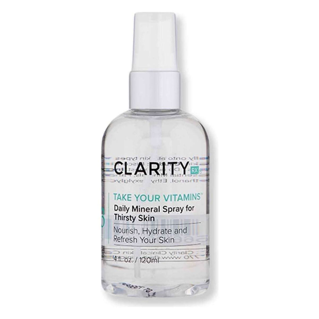 ClarityRx Take Your Vitamins Daily Mineral Spray Instant Hydration & Soothing Relief ClarityRx