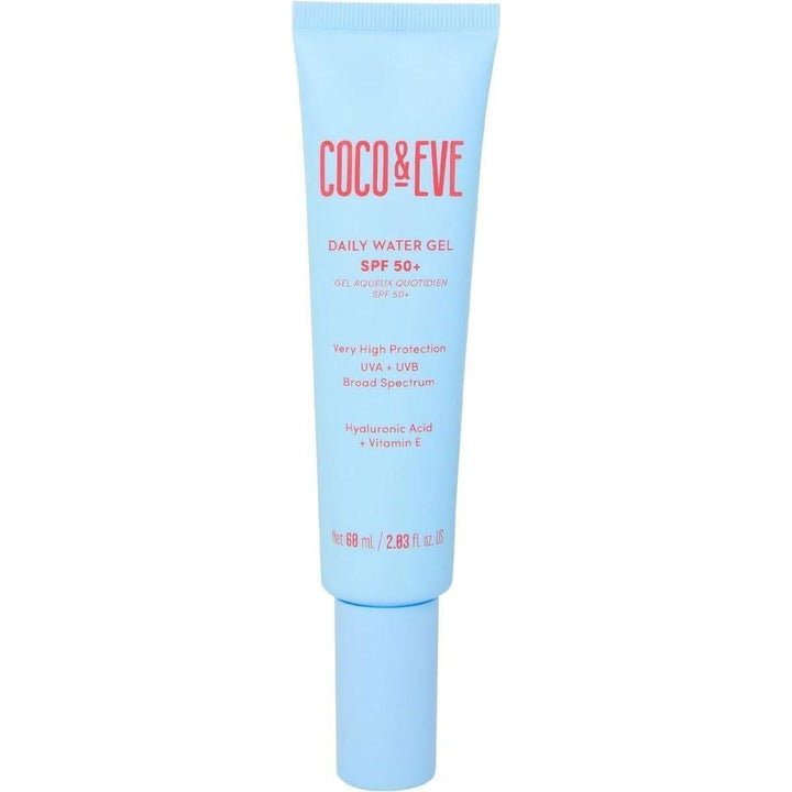 Coco & Eve Daily Watergel SPF 50+ 60ml | Hydrating Sunscreen with UVA/UVB Protection