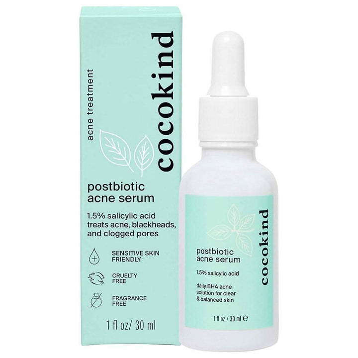 Cocokind Postbiotic Acne Serum 30ml | BHA + Postbiotic Clarifying Treatment