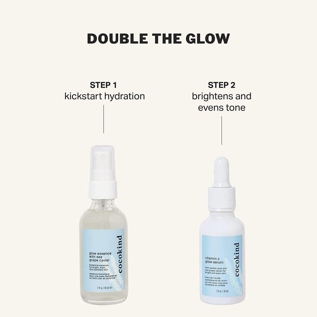 Cocokind Vitamin C Glow Serum 30ml | Hydration & Brightening Boost Cocokind