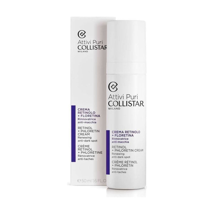 Collistar Attivi Puri Retinol + Phloretin Cream 50ml | Anti-Wrinkle & Brightening Moisturiser for All Skin Types