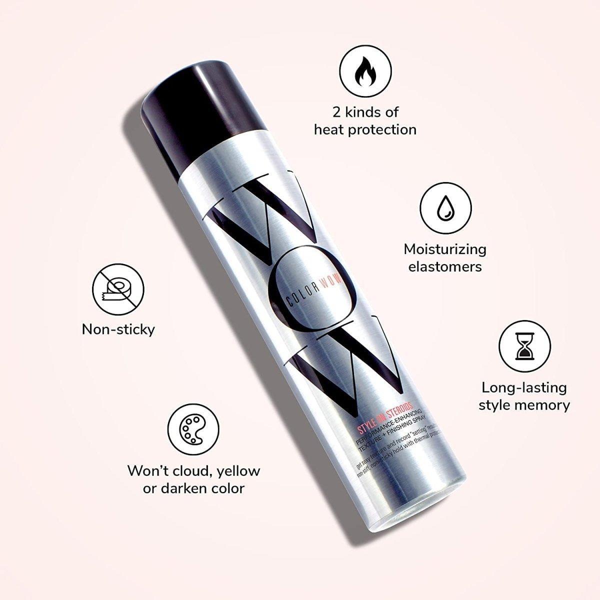 Color Wow Style on Steroids Texture Spray | Volumizing & Texturizing Heat Protectant