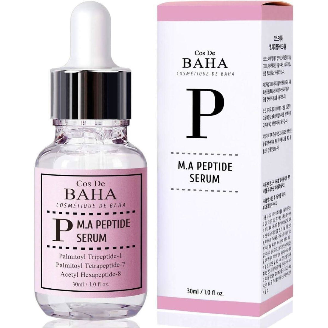 Cos De Baha Peptide Complex Facial Serum 60ml | Anti-Aging & Firming with Matrixyl 3000 & Argireline