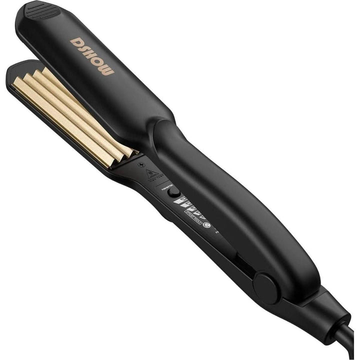 DSHOW Ceramic Crimping Iron | Retro-Inspired 80s Crimping with Modern Shine & Heat Control